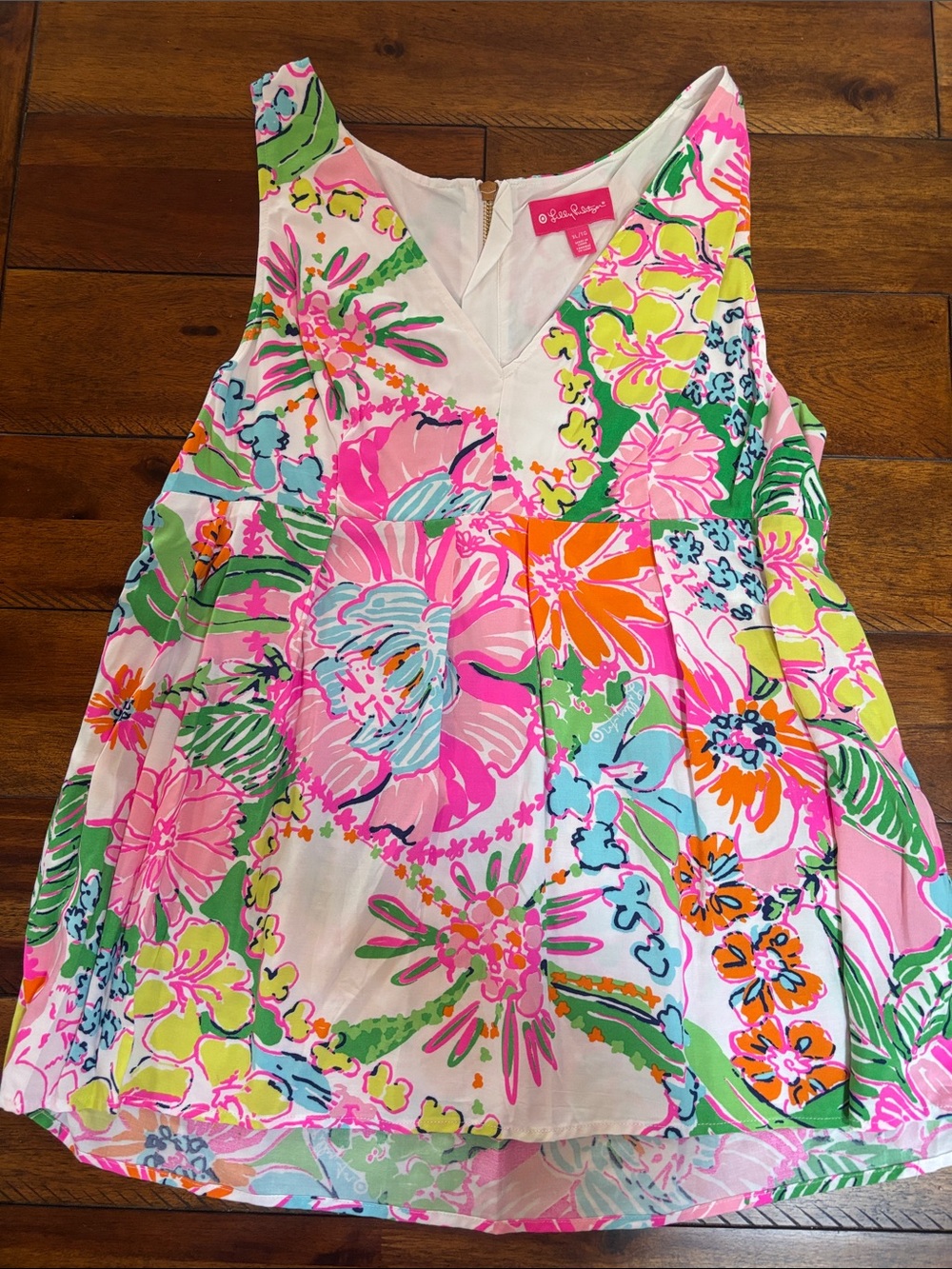 Lilly Pulitzer Pink Multi Floral V-Neck Top